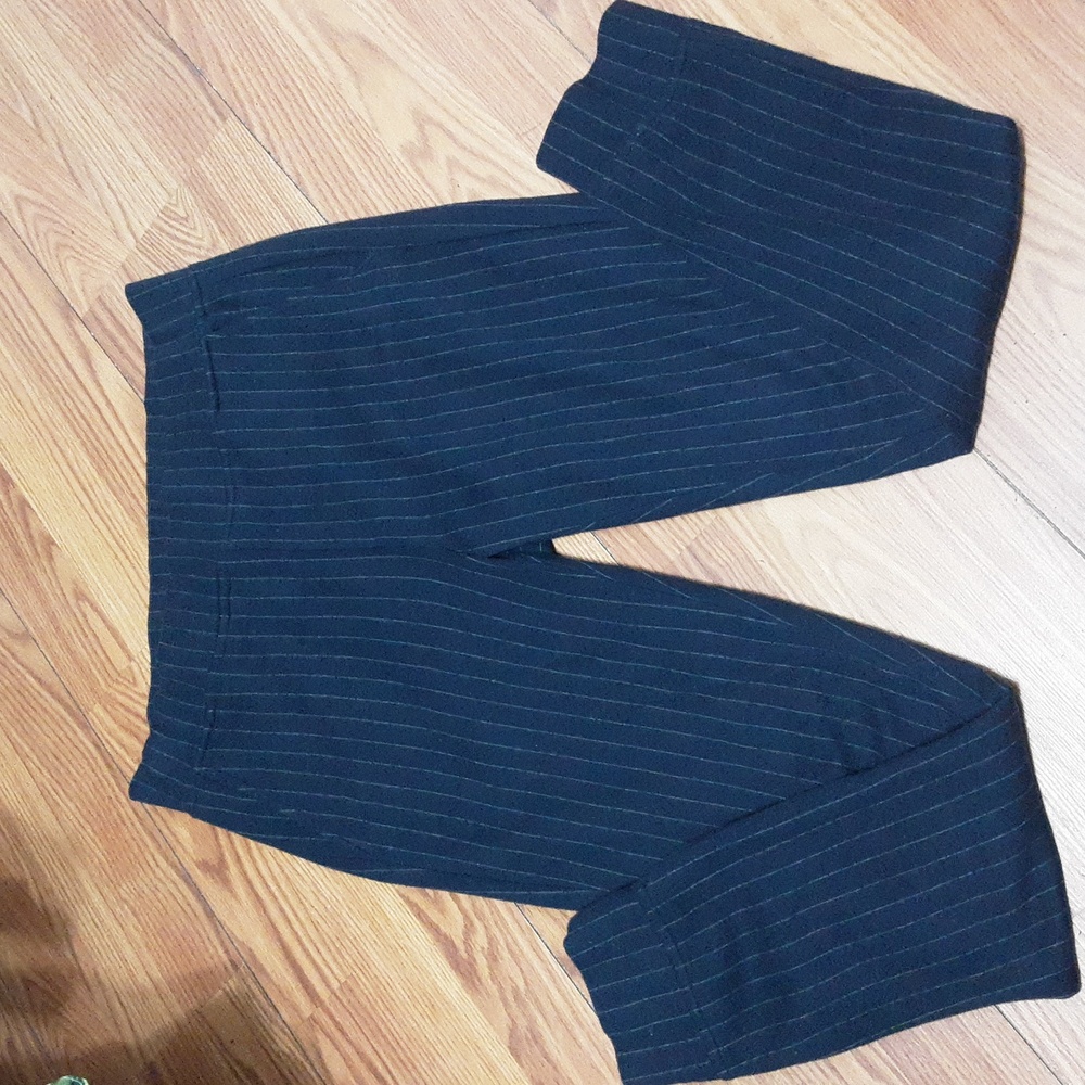 Polo Ralph Lauren Fisherman Core Blue Stripe High Waist Flat Front Pull On Pant